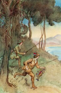 رسم توضيحي لـ JM Barries The Crichton الرائع بواسطة هيو طومسون
