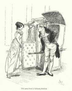 رسم توضيحي لـ Northanger Abbey بواسطة Jane Austen (litho) بواسطة هيو طومسون