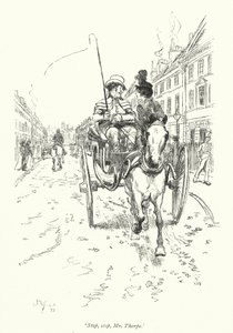 رسم توضيحي لـ Northanger Abbey بواسطة Jane Austen (litho) بواسطة هيو طومسون