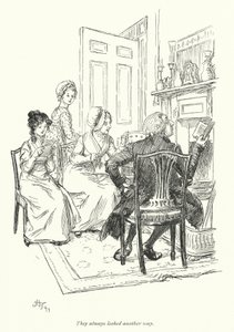 رسم توضيحي لـ Northanger Abbey بواسطة Jane Austen (litho) بواسطة هيو طومسون