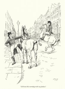 رسم توضيحي لـ Northanger Abbey بواسطة Jane Austen (litho) بواسطة هيو طومسون