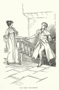 رسم توضيحي لـ Northanger Abbey بواسطة Jane Austen (litho) بواسطة هيو طومسون