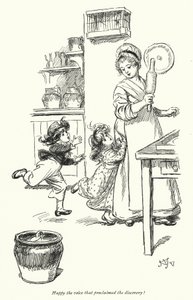 رسم توضيحي لـ Northanger Abbey بواسطة Jane Austen (litho) بواسطة هيو طومسون
