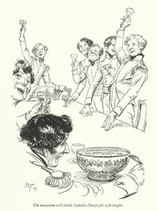 رسم توضيحي لـ Northanger Abbey بواسطة Jane Austen (litho) بواسطة هيو طومسون