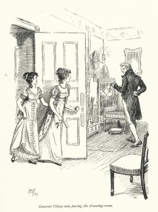 رسم توضيحي لـ Northanger Abbey بواسطة Jane Austen (litho) بواسطة هيو طومسون