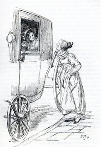"Miss Bates et Emma" (illustration) بواسطة هيو طومسون