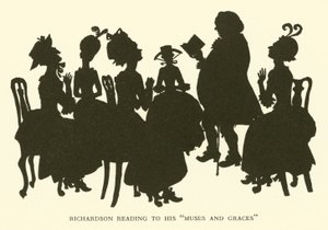 Richardson Reading to his "Muses and Graces" (engraving)