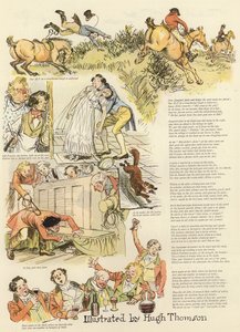 سلسلة من الرسوم التوضيحية تصور Hollydale Hunt