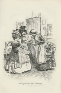 عرض طفلها على مدبرة المنزل ، 1896 بواسطة هيو طومسون