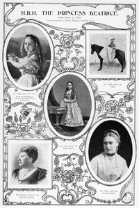 الأميرة بياتريس ، أصغر طفل للملكة فيكتوريا ، 1901.