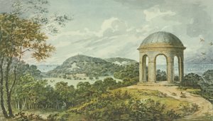 مشهد بالقرب من المعبد ، من الكتاب الأحمر لأنتوني هاوس ، c.1812 (مرحاض على ورق)