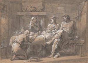 كوكب المشتري وميركوري في منزل باوسيس وفليمون ، القرن الثامن عشر. بواسطة Hyacinthe Collin de Vermont