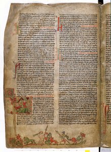 معمودية الملك أولاف تريجفاسون ، من كتاب Flateyjarbok (كتاب Flatey) أواخر القرن الرابع عشر بواسطة المدرسة الآيسلندية