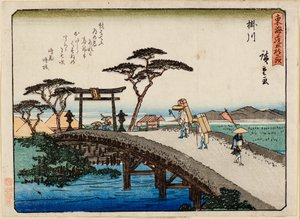 كاكيجاوا بواسطة Ichiryusai Hiroshige
