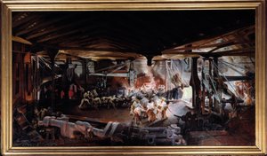 تزوير بمطرقة الطبال. لوحة فرانسوا بونهوم (1809-1881) بواسطة إجناس فرانسوا بونهوم