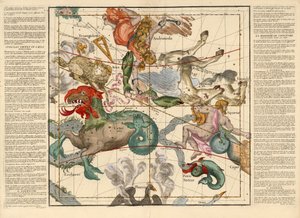 Vernal Equinox ، اللوحة 2 من طائرات مجلس الكرة السماوية خلال الوصف ، Pub. 1674 (نقش يدوي) بواسطة Ignace Gaston Pardies