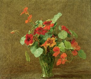 Capucines (Nasturtiums) بواسطة Ignace Henri Jean Fantin Latour