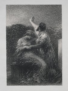 The Magus Baltajar and Fatime، 1891. بواسطة Ignace Henri Jean Fantin Latour