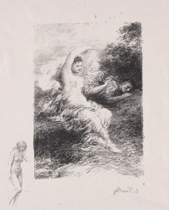 ليدي. بواسطة Ignace Henri Jean Fantin Latour