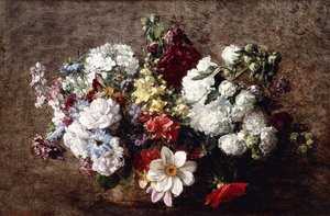 باقة مختلطة بواسطة Ignace Henri Jean Fantin Latour