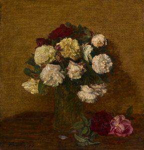 الورود في إناء ، 1878. بواسطة Ignace Henri Jean Fantin Latour