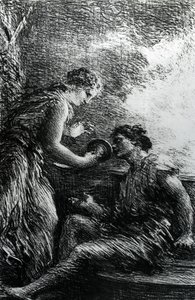 Sieglinde و Siegmund ، مشهد من أوبرا فاغنر `` The Valkyrie &39;&39; ، 1887 بواسطة Ignace Henri Jean Fantin Latour