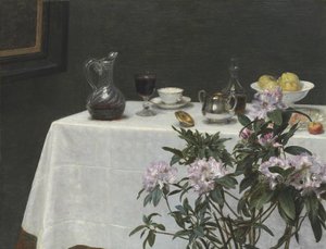 الحياة الساكنة: ركن الطاولة ، 1873 بواسطة Ignace Henri Jean Fantin Latour