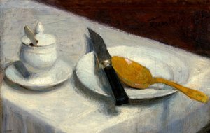 لا تزال الحياة مع وعاء الخردل بواسطة Ignace Henri Jean Fantin Latour