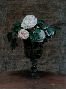 دراسة الورود ، 1872 بواسطة Ignace Henri Jean Fantin Latour