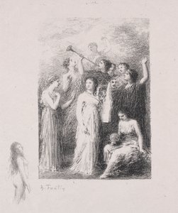 المكفوفين. بواسطة Ignace Henri Jean Fantin Latour