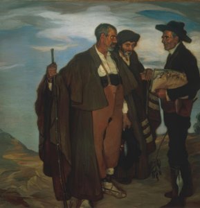 رئيس بلدية Torquemada وأعضاء مجلسه بواسطة Ignacio Zuloaga y Zabaleta