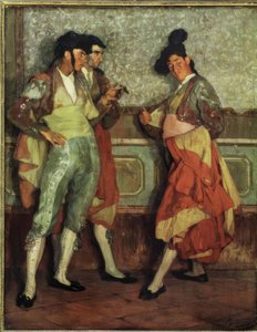 Ignacio Zuloaga - Young Village Bullfighters &39;&39; ، 1906 ، زيت على كاناس ، 197 × 154 سم ، AS00819 بواسطة Ignacio Zuloaga y Zabaleta