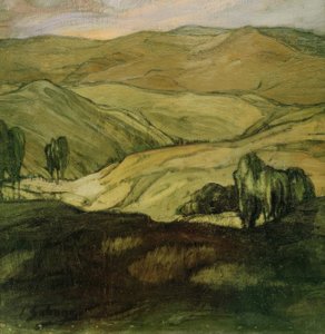 المناظر الطبيعية في أراغون بواسطة Ignacio Zuloaga y Zabaleta