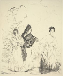لاس مانولاس ، حوالي 1899 (نقطة جافة) بواسطة Ignacio Zuloaga y Zabaleta