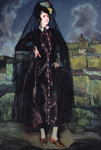 صورة لأنيتا راميريز باللون الأسود ، 1916 بواسطة Ignacio Zuloaga y Zabaleta