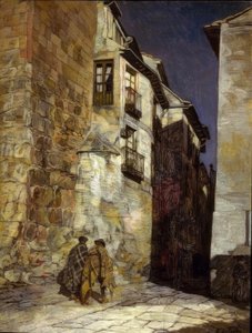 سيجوفيا بالليل - CIRCA 1930 - O - L - 94X74 سم بواسطة Ignacio Zuloaga y Zabaleta
