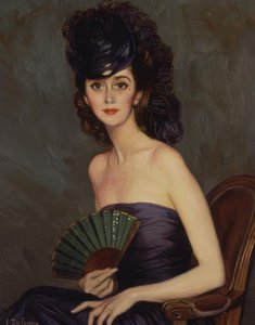 سيدة باتيرو (LA DURCAL) - XX سنتوري - O - L - 93X73 سم بواسطة Ignacio Zuloaga y Zabaleta