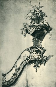 تصميم لمنبر ، منتصف القرن الثامن عشر ، 1943. بواسطة Ignatz Günther