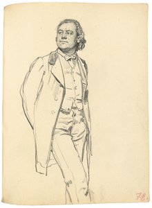 صورة رجل واقف ، ج. 1872-1875 بواسطة ايليا افيموفيتش ريبين