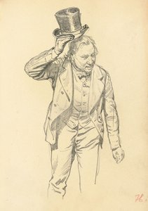 رجل يميل قبعته ، ج. 1872-1875 بواسطة ايليا افيموفيتش ريبين