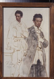 صورة لنيكولاي فينتسل. لوحة إيليا يفيموفيتش ريبين (إيليا ريبين) (1844-1930) ، زيت على قماش بواسطة ايليا افيموفيتش ريبين