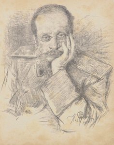 صورة الملحن سيزار أنطونوفيتش كوي 1835-1918 ، 1900. بواسطة ايليا افيموفيتش ريبين