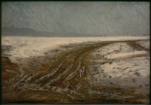 Weg (Straße im Schnee) بواسطة ايليا افيموفيتش ريبين