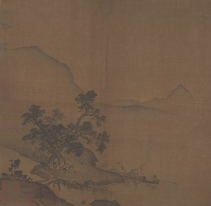 مصب نهر Xiantang ، حوالي 1200. بواسطة بأسلوب شيا غوي