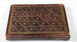 ألبوم علم الأنساب المغولي ، 1855 (جلد بتفاصيل ذهبية) بواسطة المدرسة الهندية