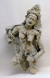 Chamunda ، ثقافة Hinglajgarh ، 1000 م (الحجر الرملي) بواسطة المدرسة الهندية