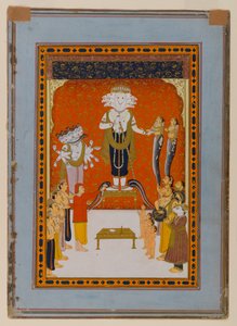 الولاءات ل Nagadevata ، راجستان ، c.1790 (مرحاض وذهب على ورق) بواسطة المدرسة الهندية