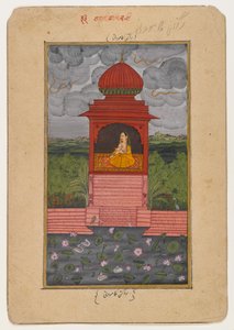 Kamodani Ragini ، صفحة من سلسلة Ragamala المتفرقة ، c.1800 (مرحاض على ورق) بواسطة المدرسة الهندية