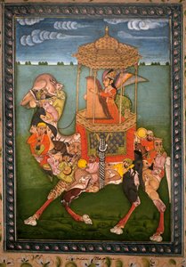 الجمل السحري. منمنمة مرسومة ، حوالي عام 1750 ، فن راجستان وباهاري (الهند). المتحف الوطني الكوري ، سيول (كوريا الجنوبية). بواسطة المدرسة الهندية
