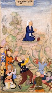 موسى وطاعون الثعبان ، 1602-05 (مرحاض غير شفاف على الورق) بواسطة المدرسة الهندية